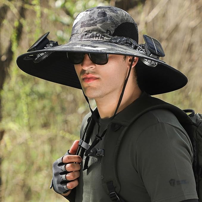 Brèza Outdoors Solar Fan Hat